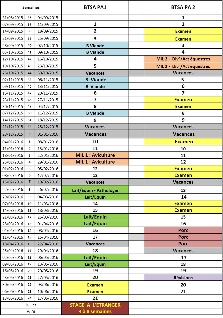 exemple de planning d'un bts pa par alternance exemple de planning d'un bts pa par alternance