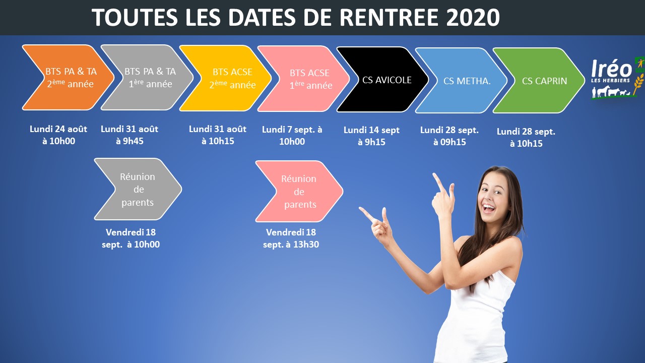 dates de rentrée 2020 toutes les dates de rentrée de classes 2020 aux Herbiers