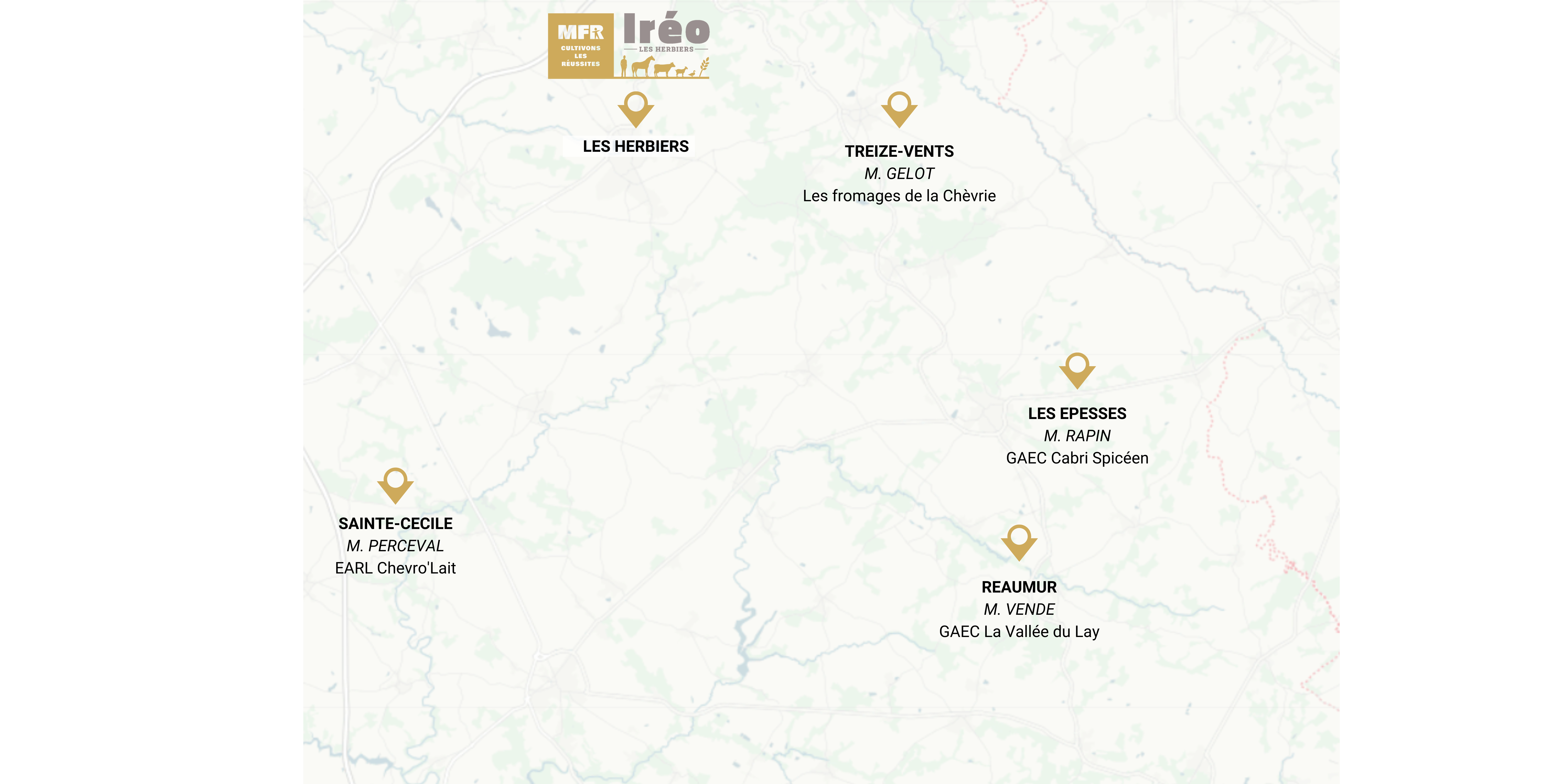 Carte ferme support Carte des fermes supports